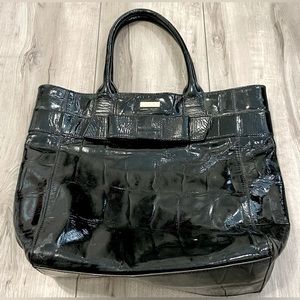 Kate Spade Knightsbridge Black Croc Tote